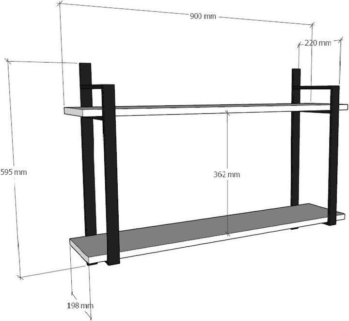 Image du produit Kalune Design Reese (90 x 22 x 60 cm)