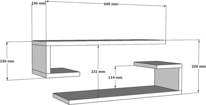 Actual product image Kalune Design Gia (15 x 60 x 15 cm)
