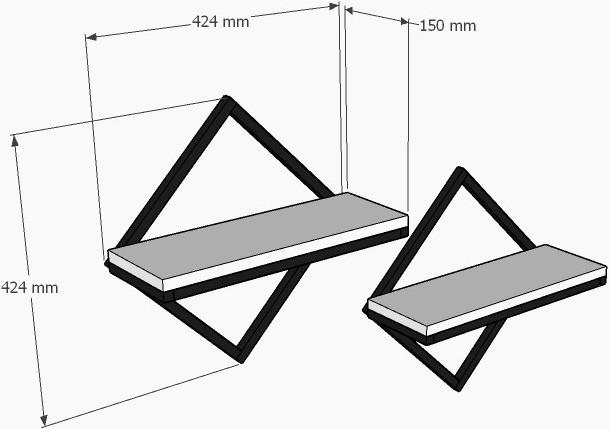 Immagine prodotto Kalune Design Logan (43 x 15 x 43 cm)