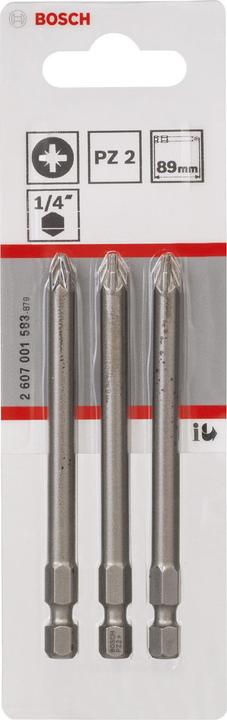 Actual product image Bosch Professional Zubehör Schrauberbit Extra-Hart (Cross Pozidriv PZ M2)