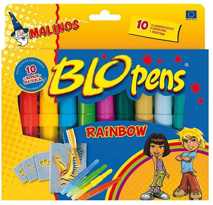 Malinos Blopens Airbrush pens Rainbow (10x)