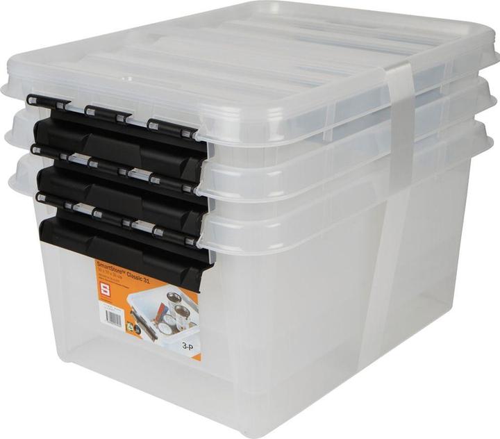 Actual product image Ebnat Hobbybox m.D. transp.3er 31l (50 x 39 x 26 cm, 31 l)