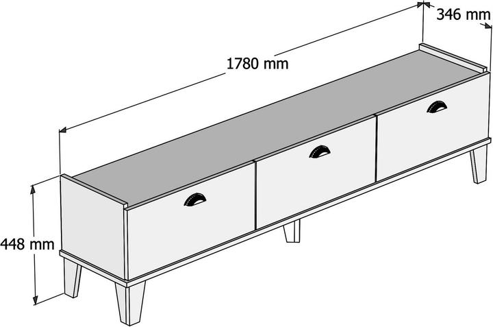 Actual product image Homitis Aniyah (178 x 34.6 x 44.8 cm)