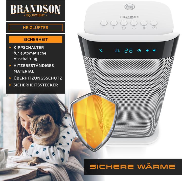 Actual product image Brandson Fan heater (2000 W)