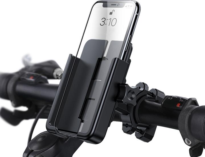 Image du produit Wozinsky metalinis dviračio telefono laikiklis, juodi Scooter (WBHBK3)