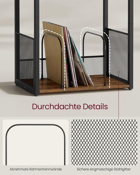 Actual product image Vasagle Plattenspieler-Ständer mit Schallplatten-Aufbewahrung (Plates)