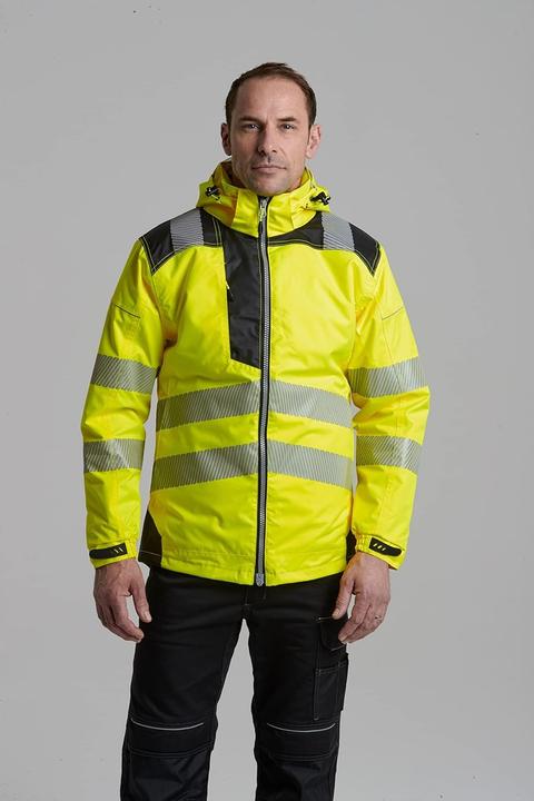 Actual product image Portwest High visibility rain jacket with hood yellow XXXXL (4XL)
