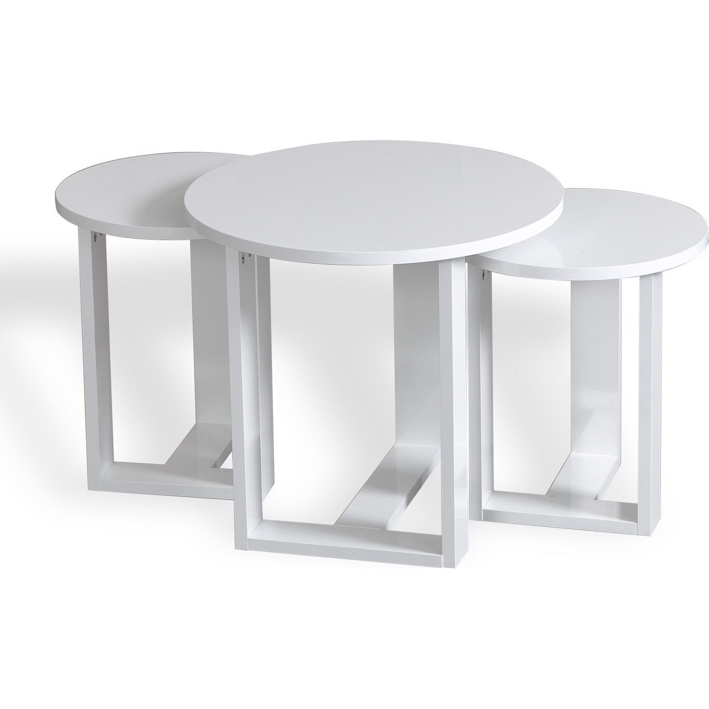 Kalune Design, Couchtisch + Beistelltisch, Nash (52 x 47 x 52 cm)