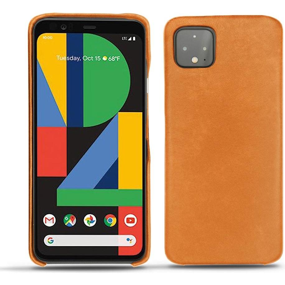 Noreve Lederschutzhülle (Google Pixel 4), Smartphone Hülle, Orange