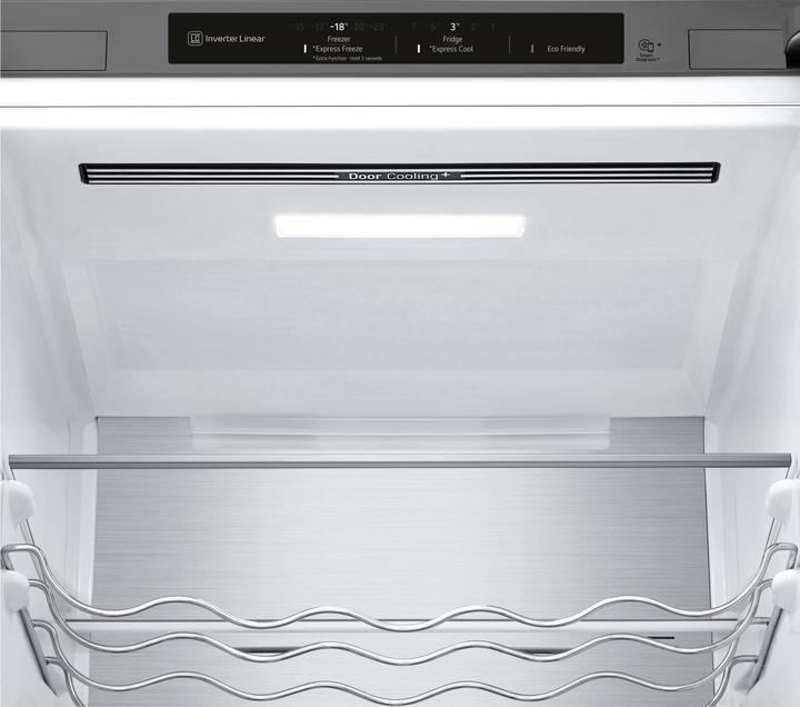 Produktbild LG GBB72NSVCN Kombinierter Kühlschrank, Klasse C, 384L, Weinregal, kein Frost, Edelstahl (419 l)