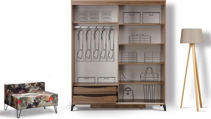 Produktbild Hanah Home Mathias (170 x 60 x 216 cm)