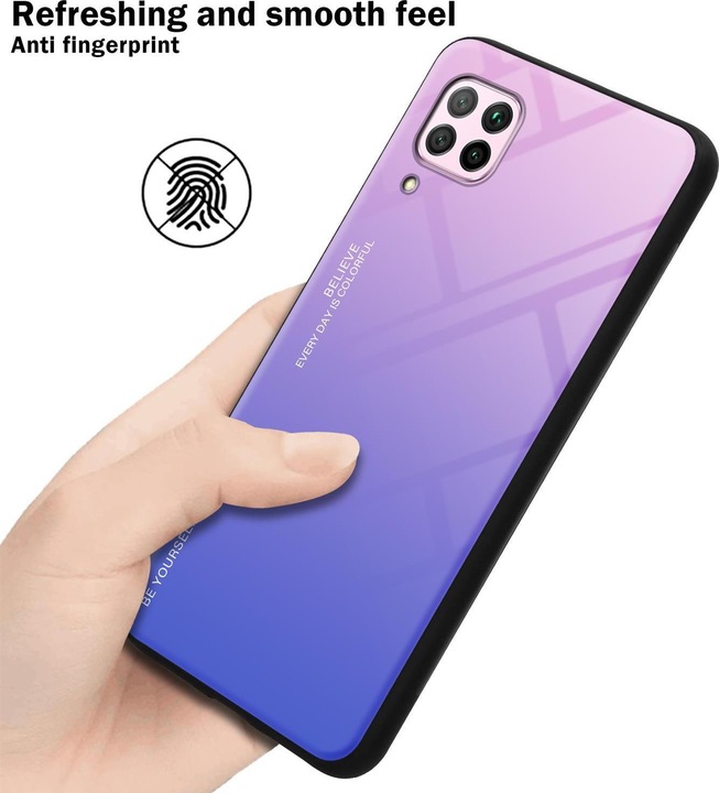 Actual product image Cadorabo TPU 2 colors glass cover (Huawei Nova 7i, Huawei P40 Lite)