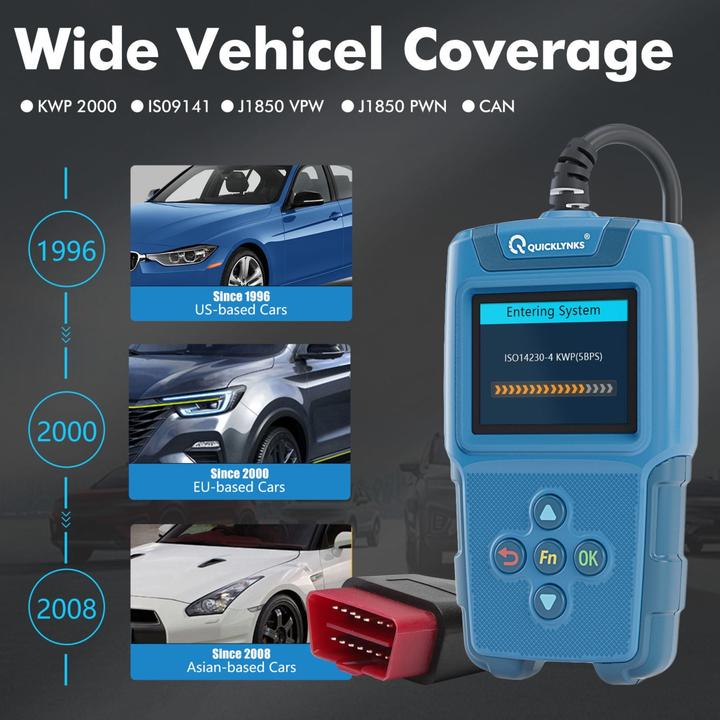 Actual product image Leagend BA670 OBD II Scanner & Batterien Tester