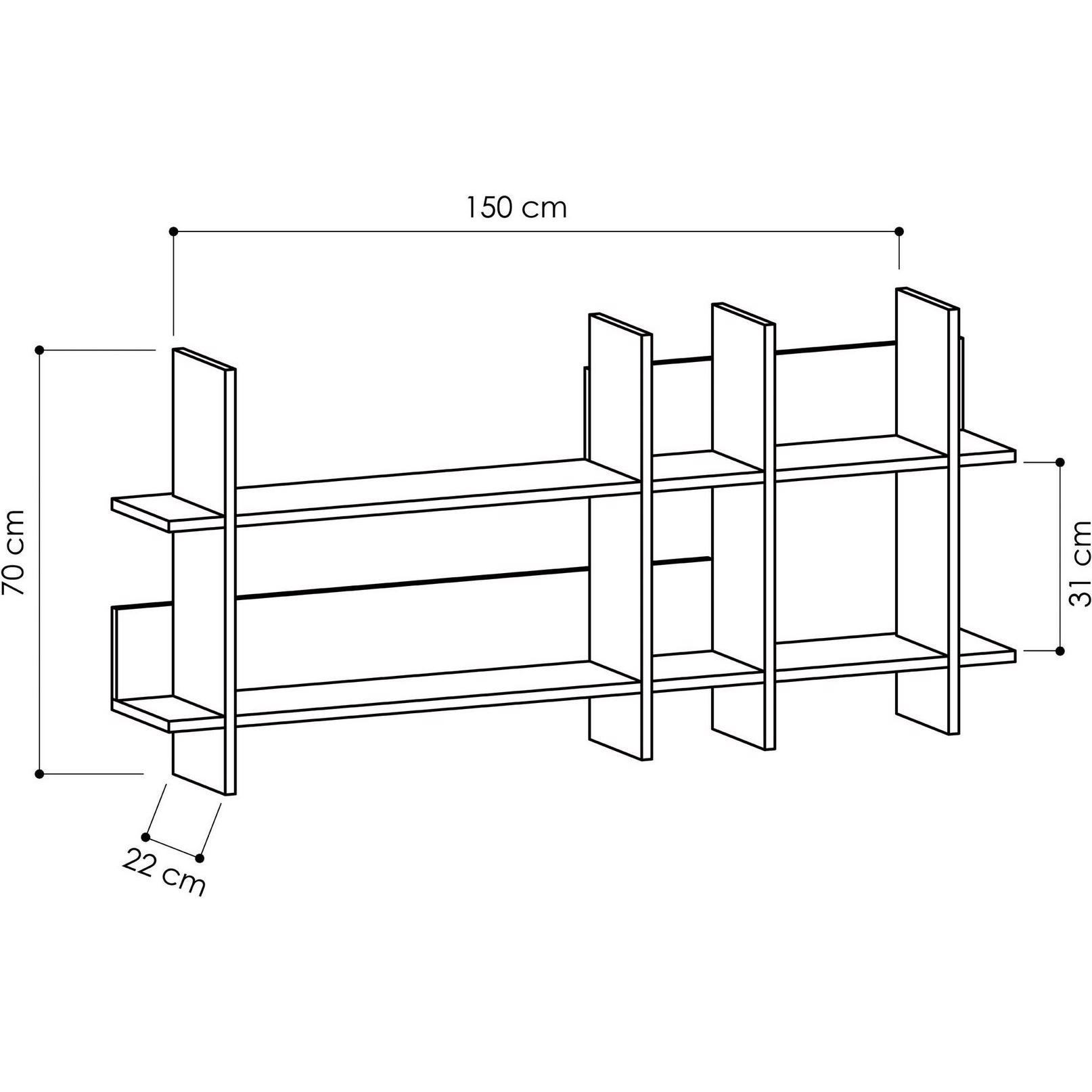 Thumbnail - Skye Decor, Regal, Eithan (150 x 70 x 22 cm)