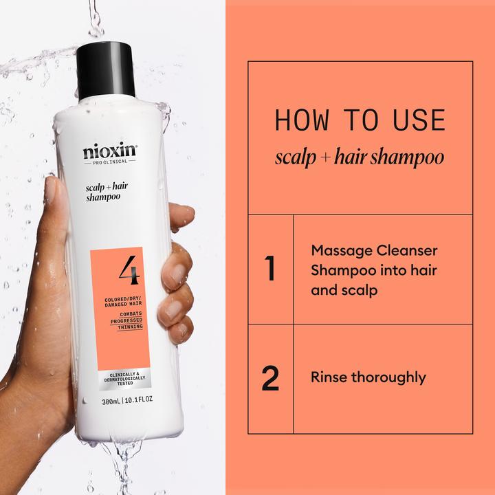 Immagine prodotto Nioxin Scalp + Hair System 4 Shampoo (300 ml)