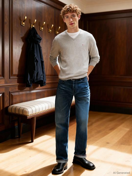 Produktbild Tommy Hilfiger Essential Cotton V Neck (M)