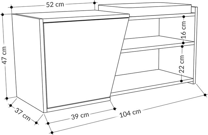 Produktbild Skye Decor Kailani (104 x 37 x 37 cm)