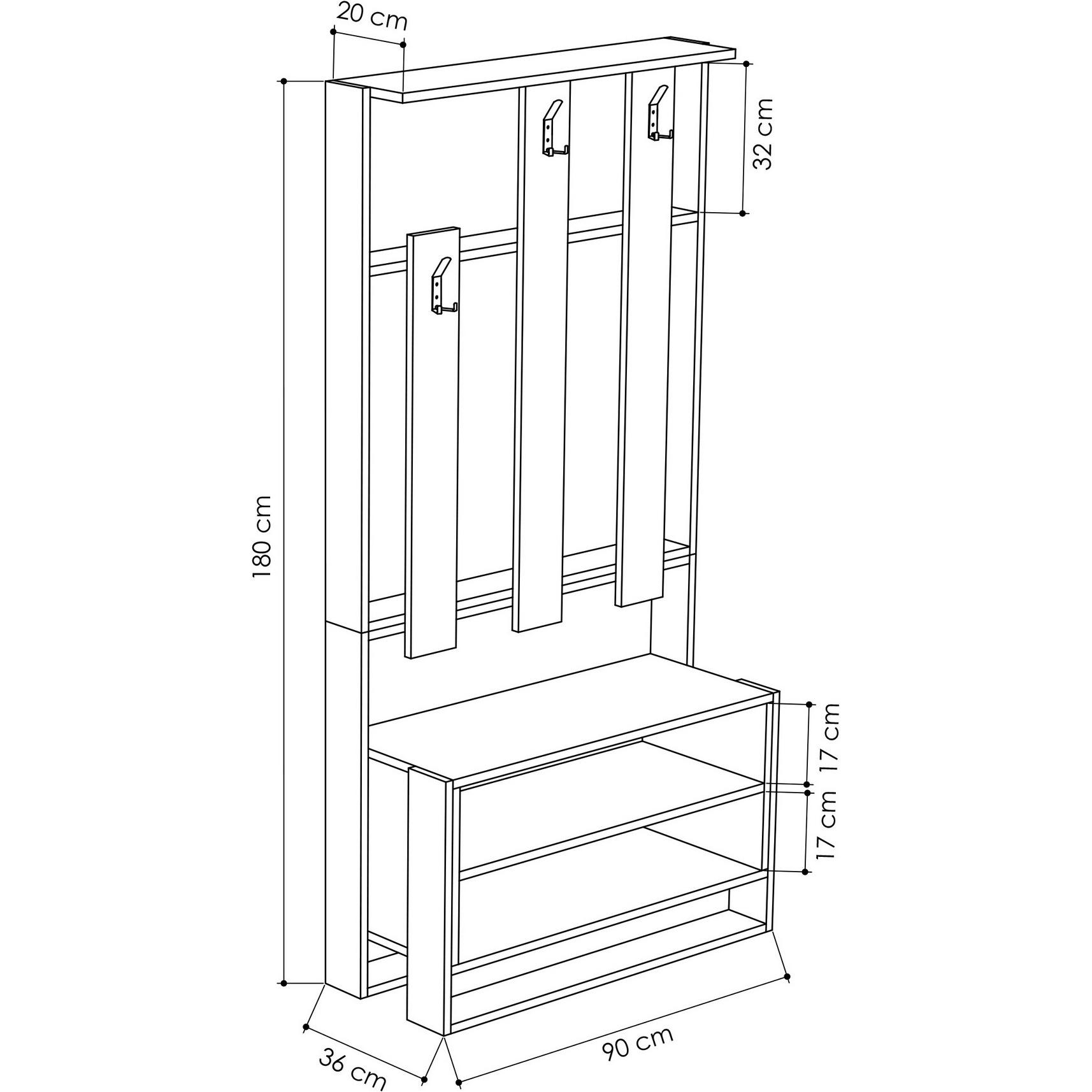 Thumbnail - Skye Decor, Garderobe + Kleiderhaken, Monroe
