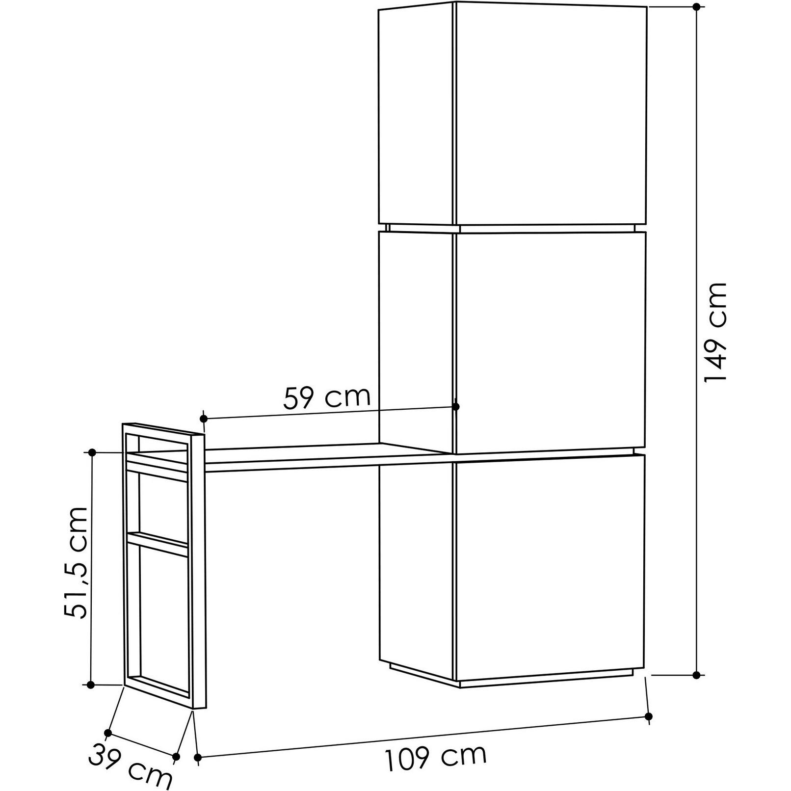 Thumbnail - Skye Decor, Schuhschrank, Ambrose (110 x 149 x 39 cm)