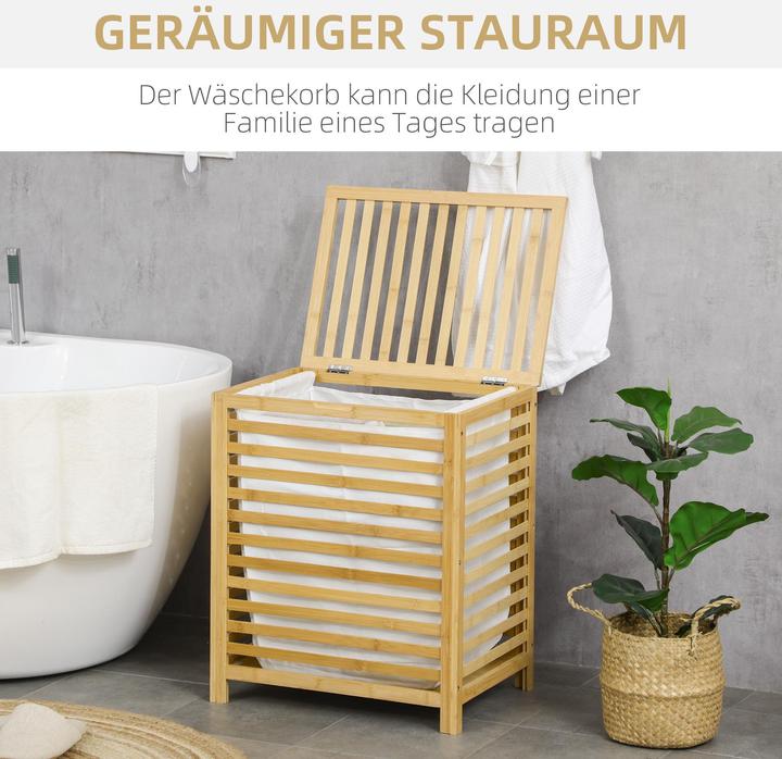 Actual product image Homcom Laundry basket with removable laundry bag (55 l)