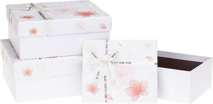 Image du produit Rozette Geschenkbox mit Schleife, 3-tlg. ROSETTE-Blumen (Coffret cadeau, 3 x)