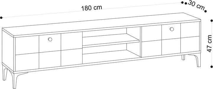 Image du produit Kalune Design Solea (180 x 30 x 47 cm)