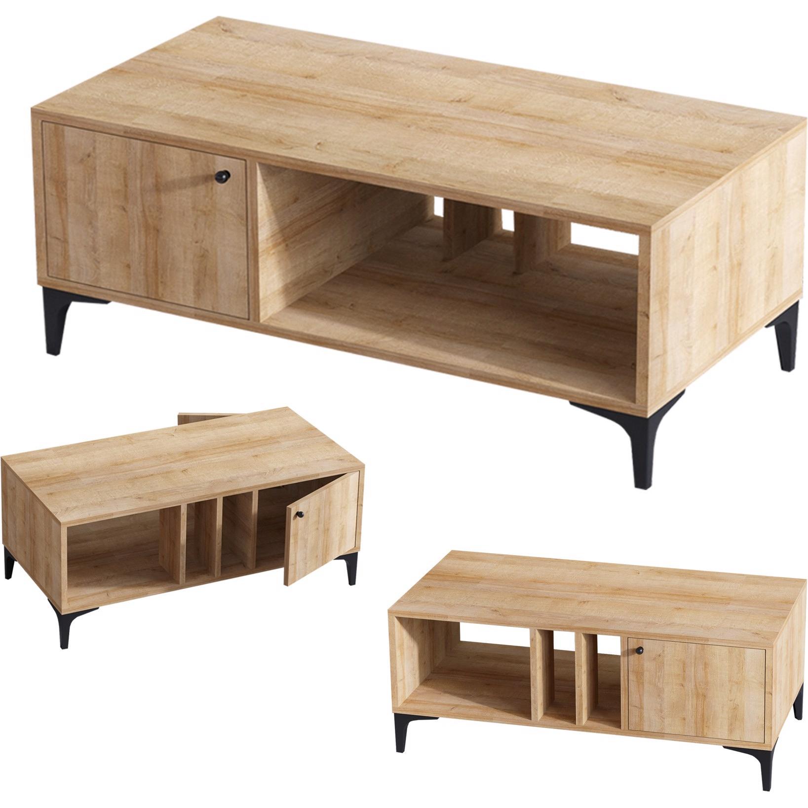 Kalune Design, Couchtisch + Beistelltisch, Dax (100 x 47 x 50 cm)