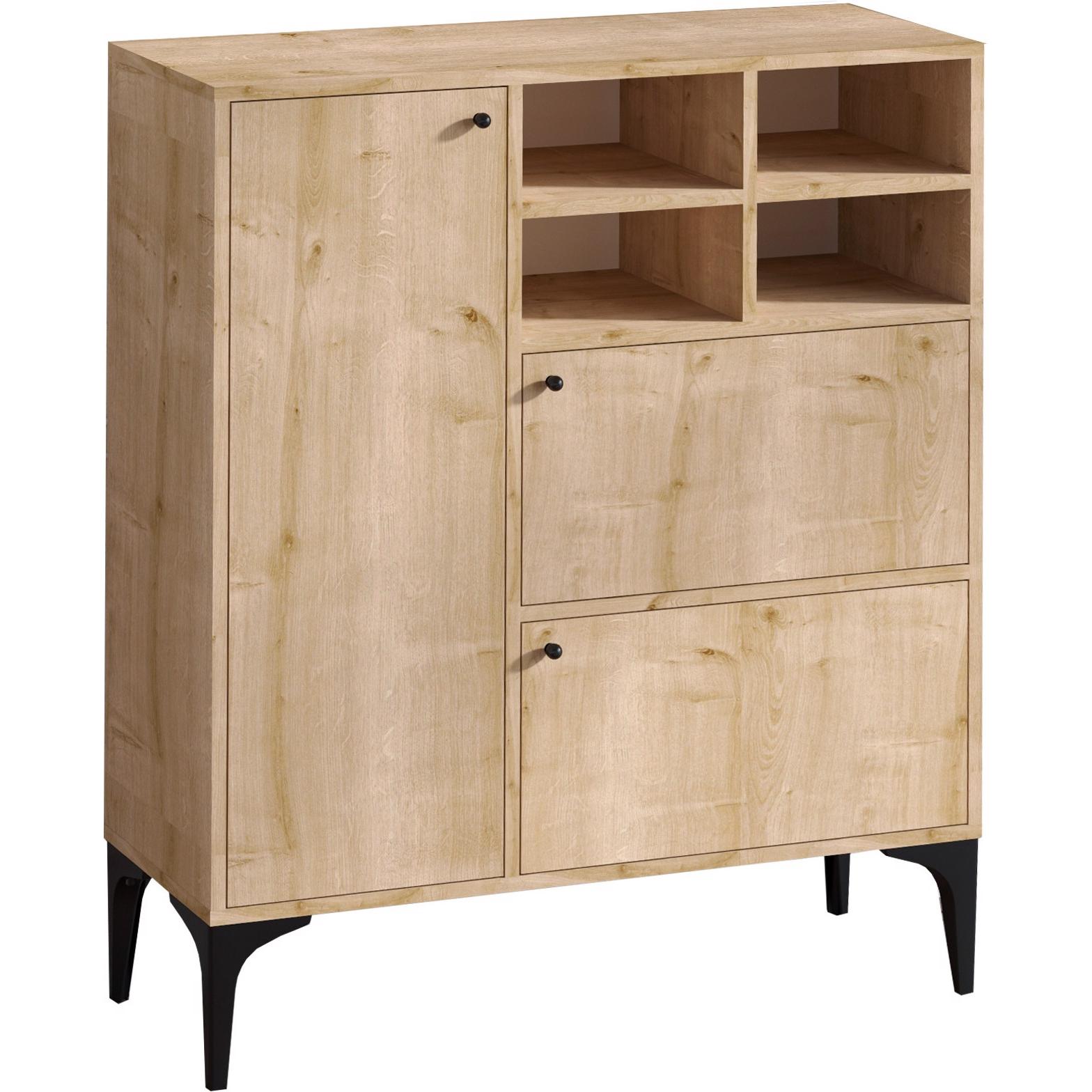 Hanah Home, Kommode + Sideboard, Ayaan (100 x 35 x 125 cm)