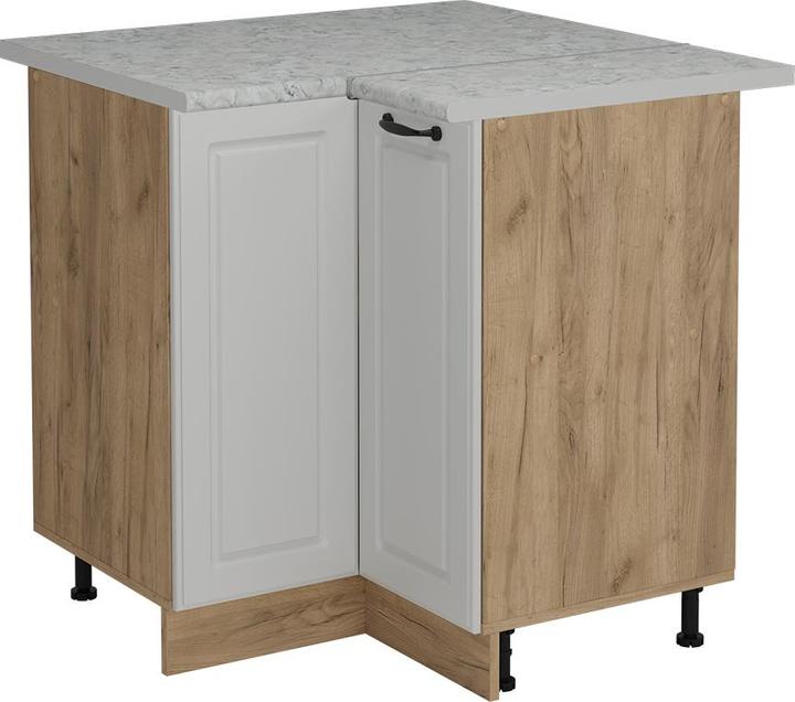 Goldkraft Eiche, Marble-Weiss, Weiss, Weiss Landhaus