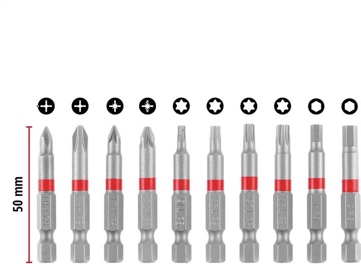 Produktbild Einhell Bit-Set, 118623, Karabiner, 10-teilig