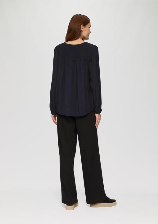 Produktbild S.Oliver Bluse Strukturierte Bluse aus Viskosemix mit Smok Details (36)
