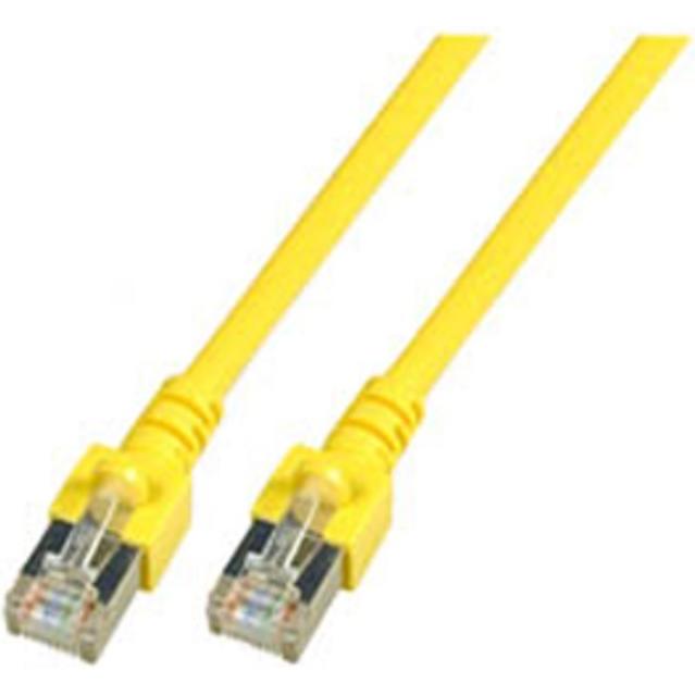 Dönges Patchkabel Cat. 5e 2xRJ45 F/UTP, 10 m, gelb (CAT5e, 10 m), Netzwerkkabel