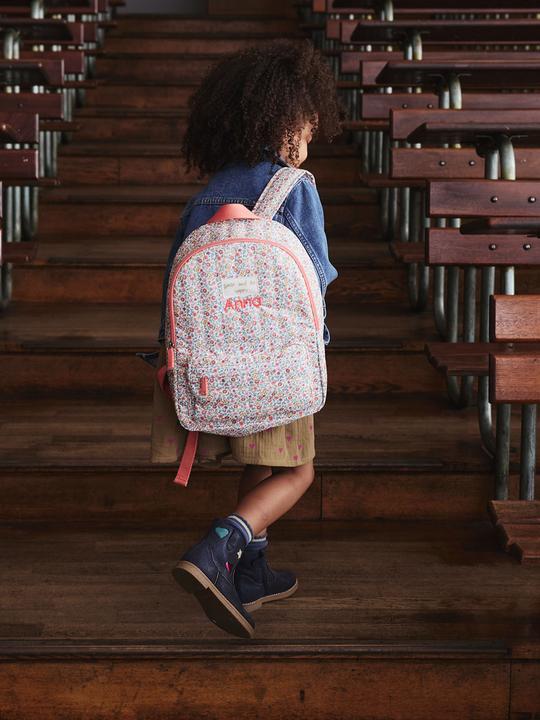 Image du produit Vertbaudet Geblümter Mädchen Grundschul-Rucksack BERGAMOTTE