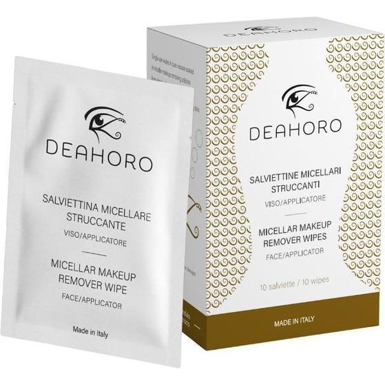 Deahoro, Pulizia viso, Salviettine micellari struccanti - 10 salviettine monouso - 6x8 cm - Viso/Applicatore (Salviette detergenti per il viso)