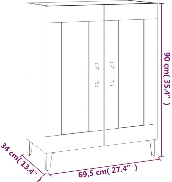 Image du produit vidaXL Sideboard (69.50 x 69.50 x 90 cm)