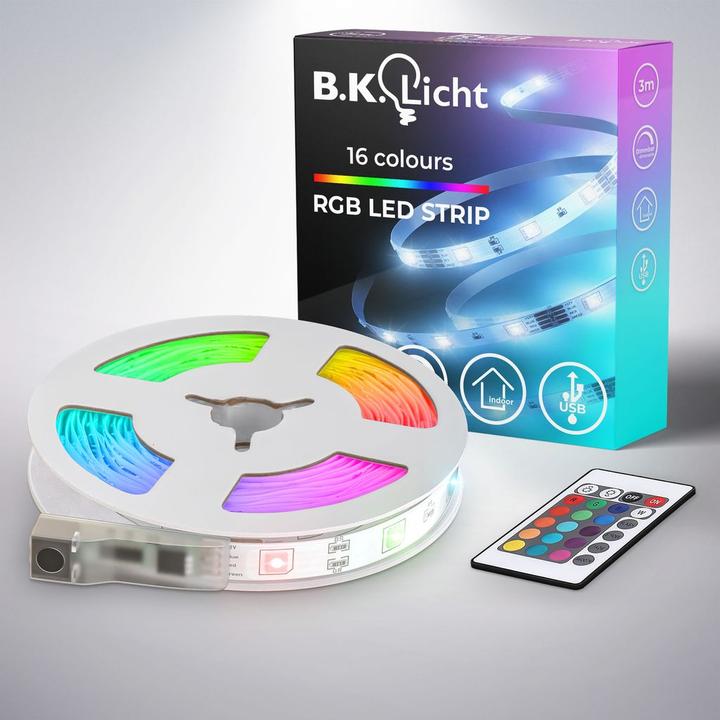 Image du produit B.K.Licht Bande LED (RGB, 250 cm, Intérieur)