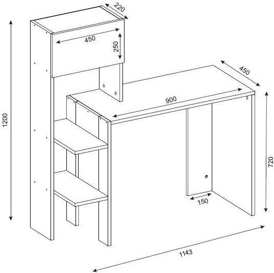 Actual product image Kalune Design Aubrey (114 x 120 x 45 cm)