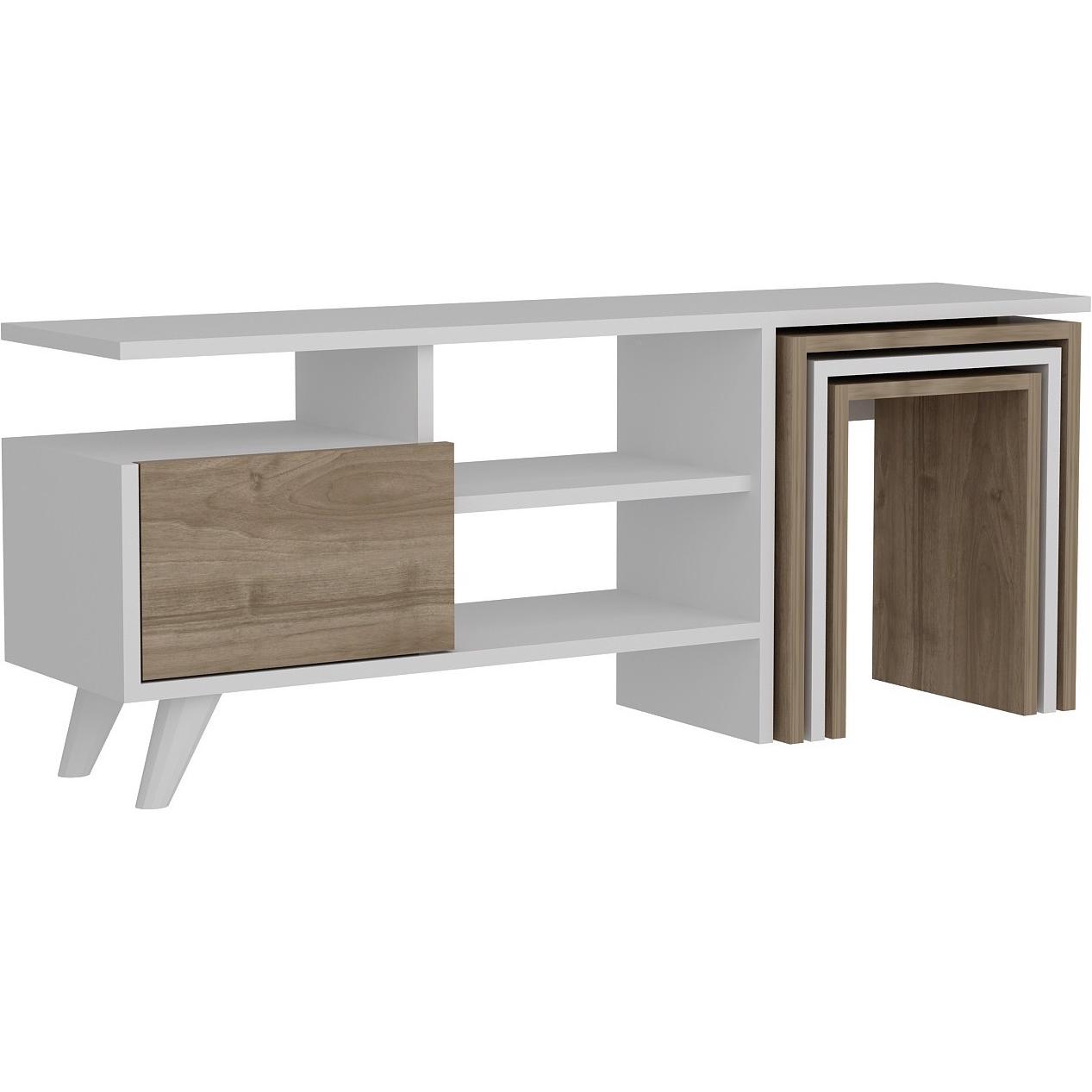 Kalune Design, TV-meubilair, Natanaele (120 x 29.50 x 49 cm)