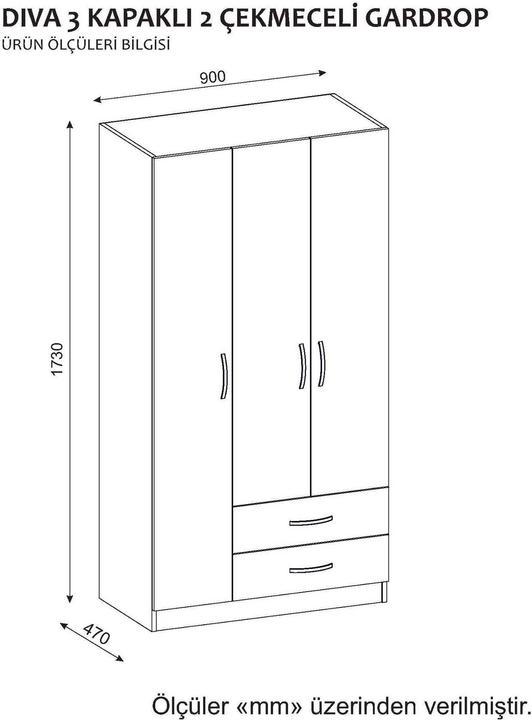 Immagine prodotto Kalune Design Kevin (90 x 173 x 47 cm)