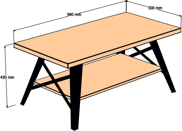 Image du produit Hanah Home Kylie (98 x 50 x 43 cm)