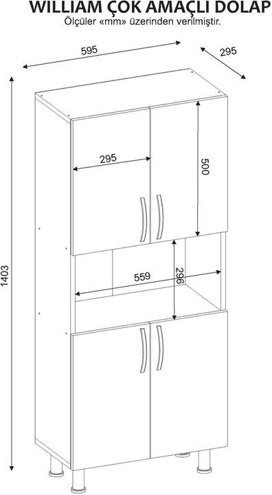 Produktbild Kalune Design Annie (59.5 x 140 x 29.5 cm)