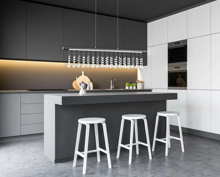 Produktbild Näve LED Pendelleuchte Nobilis l: ca. 100 cm - grau