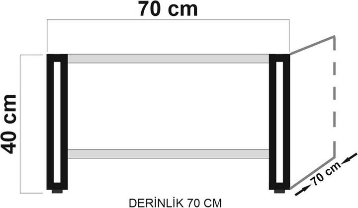 Image du produit Hanah Home Skyla (70 x 70 x 40 cm)