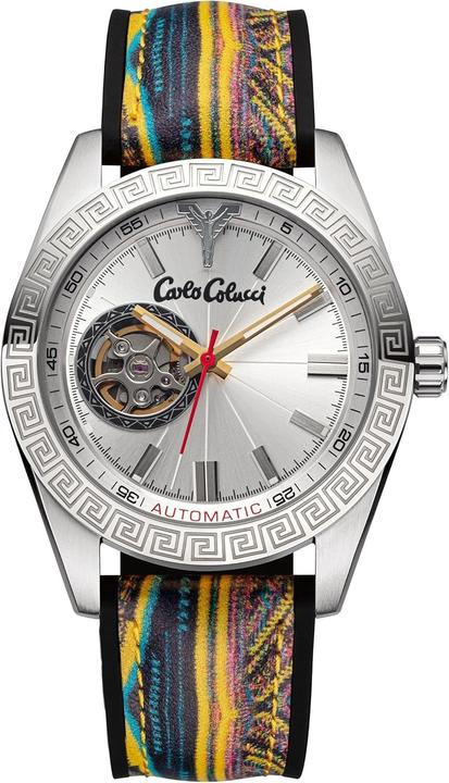 Produktbild Carlo Colucci Analoge Quarzuhr mit Silikonarmband (Analoguhr)