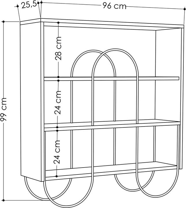 Image du produit Skye Decor Adrianna (96 x 25.50 x 99 cm)