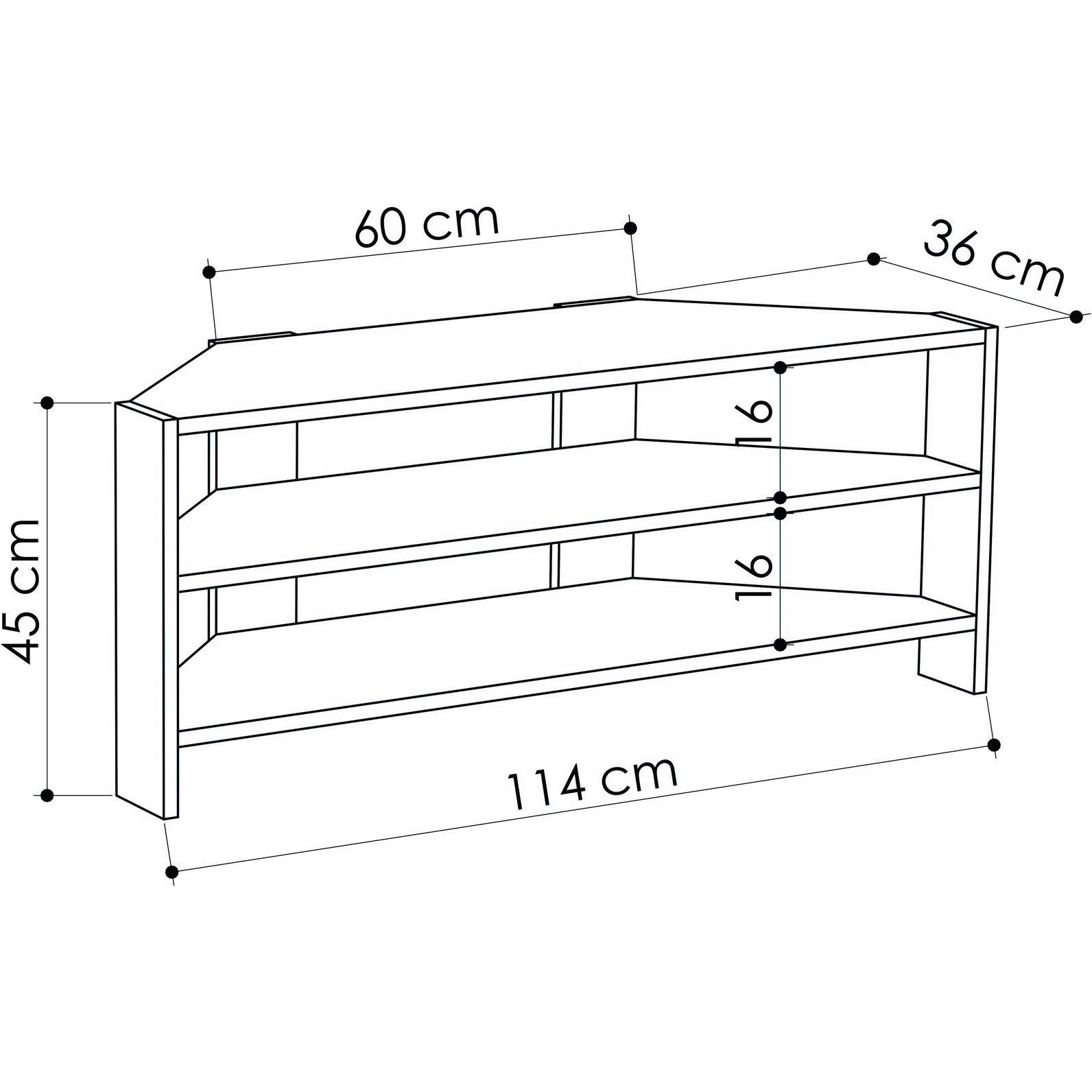 Thumbnail - Skye Decor, TV Möbel, Bruce (114 x 45 x 36 cm)
