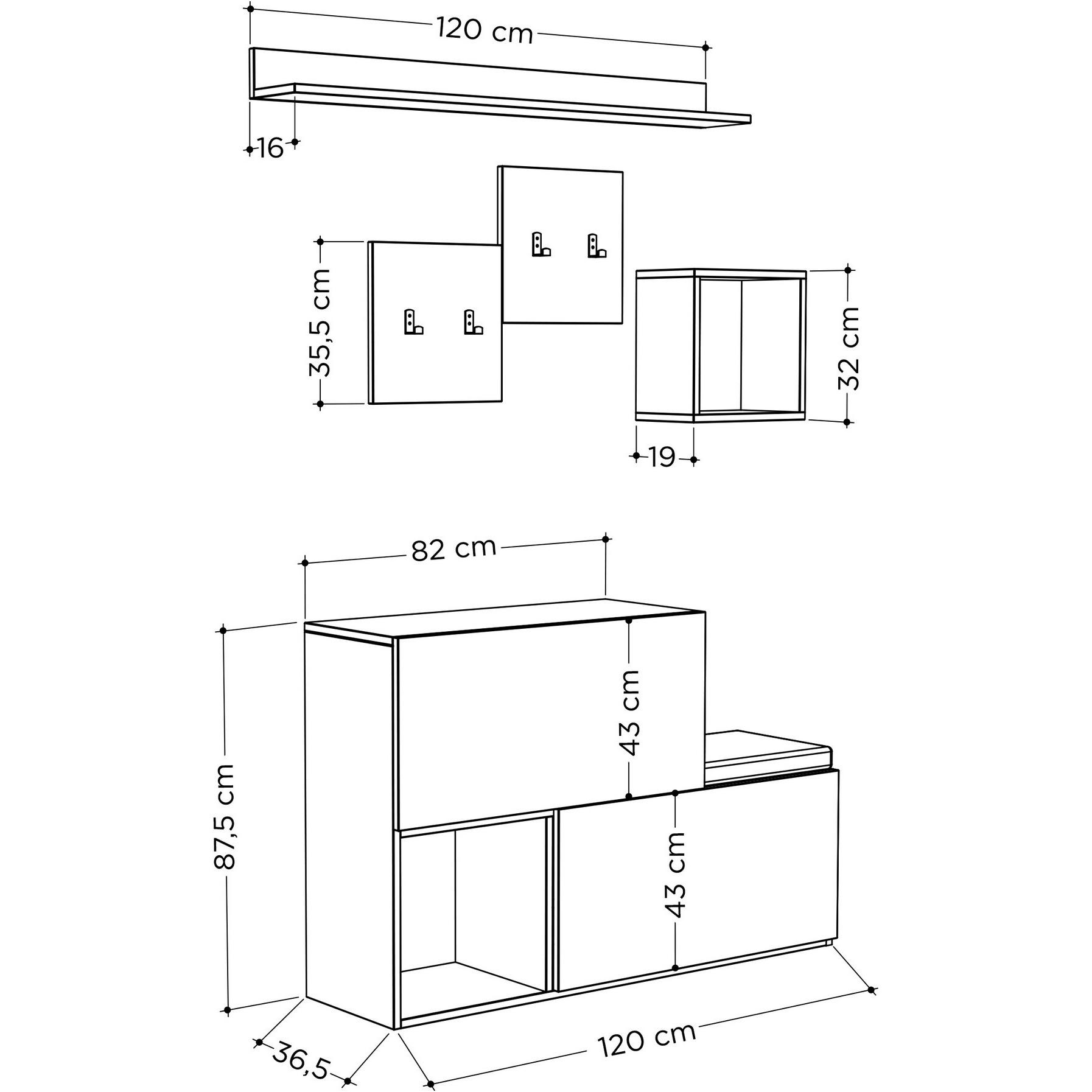 Thumbnail - Skye Decor, Garderobe + Kleiderhaken, Sterling