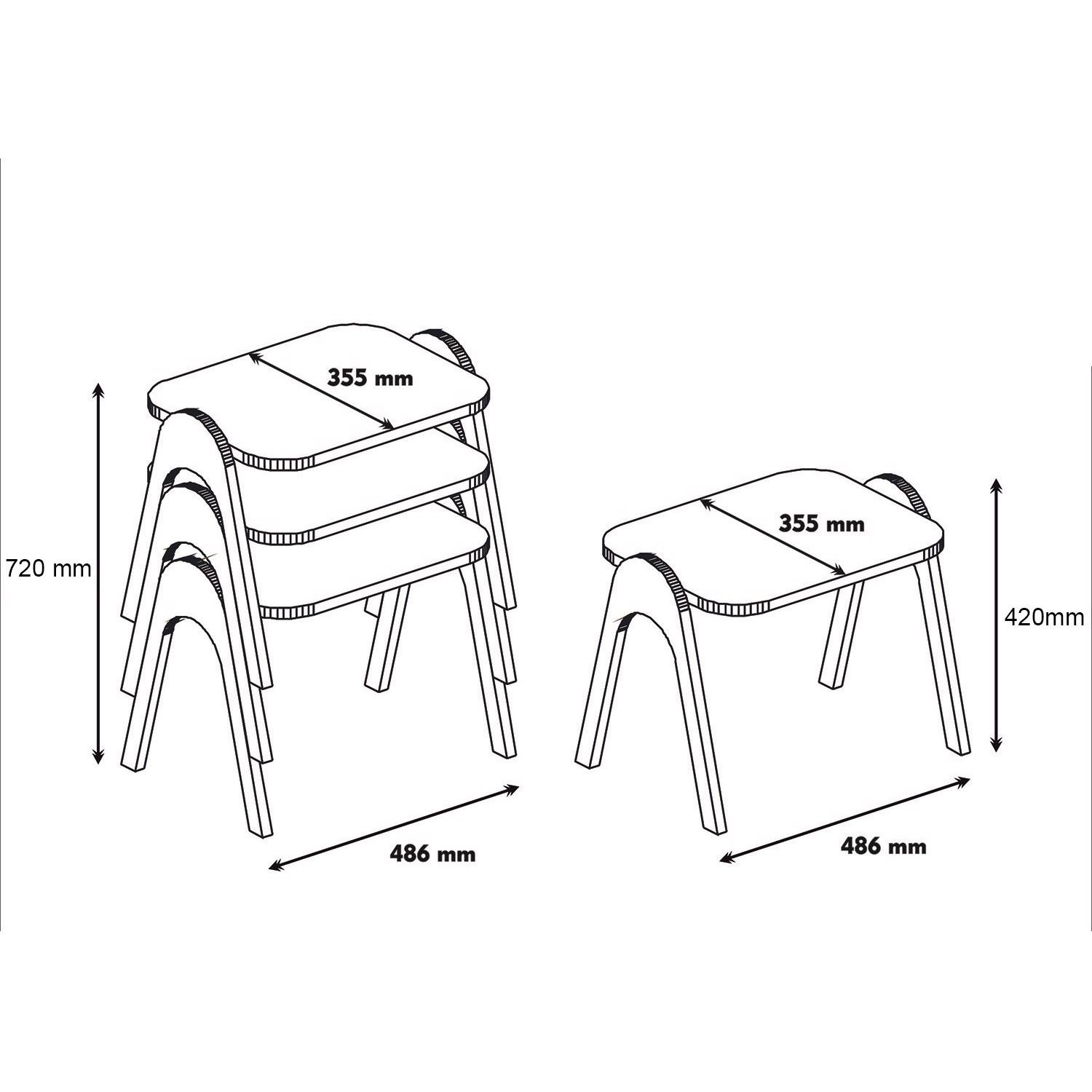 Thumbnail - Hanah Home, Couchtisch + Beistelltisch, Courtney (49 x 36 x 72 cm)