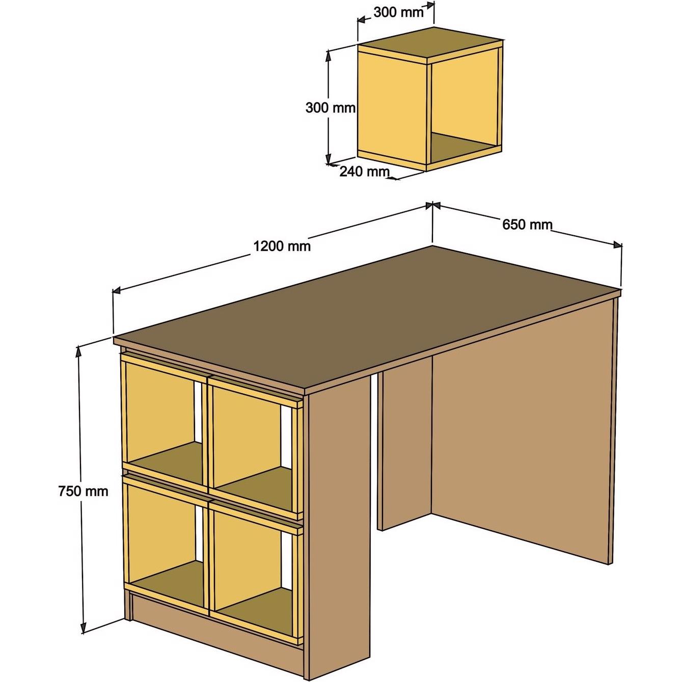 Thumbnail - Hanah Home, Schreibtisch, Mercy (120 x 65 x 75 cm)