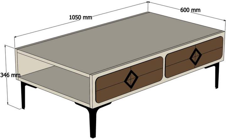 Produktbild Hanah Home Parker (105 x 60 x 34.60 cm)